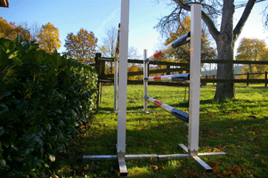 Aluminiumständer weiss lackiert